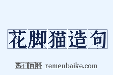 花脚猫造句是什么意思的图片